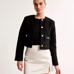 Abercrombie & Fitch Black Teddy Jacket